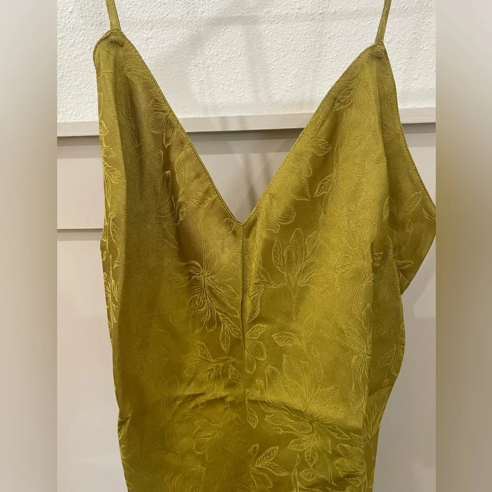 NWT Victoria's Secret Green Silky Romper